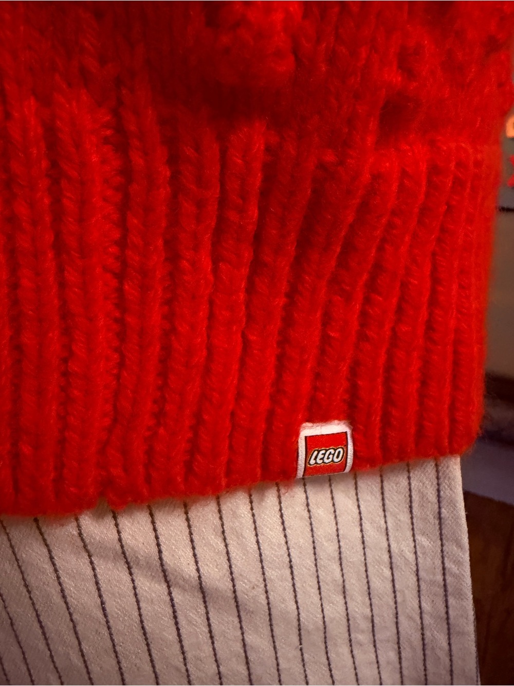 LEGO x Target Red Popcorn Knit Long Cardigan Wool Blend - Picture 7 of 10